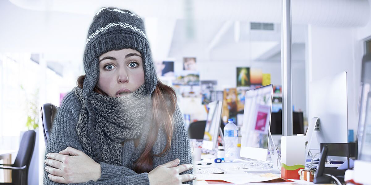 Keep your cool in freezing office temperatures 